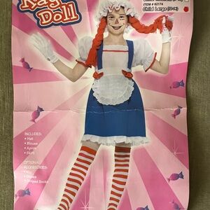 Rag Doll Kids Costume - Blue, White and Red